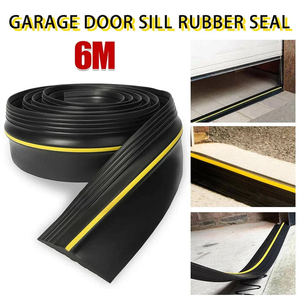 Description Picture 2 of itemHeavy Duty Universal Garage Door Floor Threshold Seal StripWeather Rubber Draught Rain Excluder Waterproof 3/6m Length