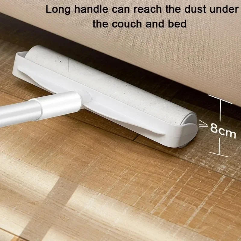 Description Picture 5 of itemPortable Hair Remover Roller Long handle Sticky Hairs Device Tear Type Pet Clothes Hairs Remover Lint Bed Floor Cleanup Tool