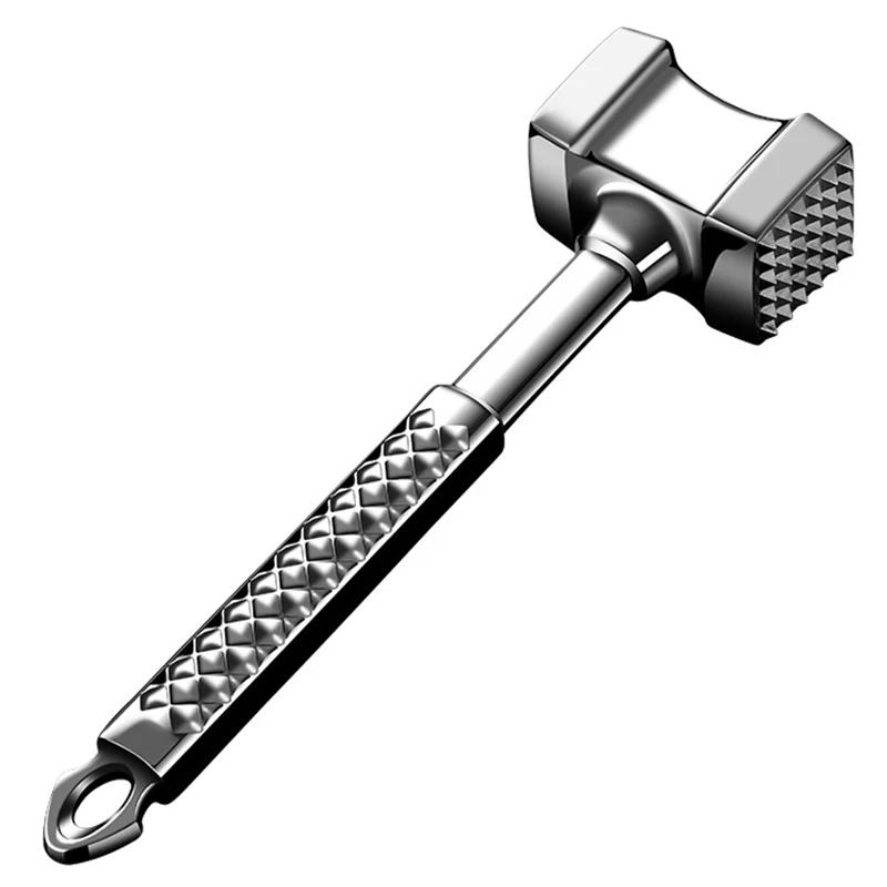 Description Picture 2 of item304 Stainless Steel Meat Tenderizer Hammer, Dual Sided Meat Mallet Pounder for Beef, Steak & Poultry - Kitchen Tools