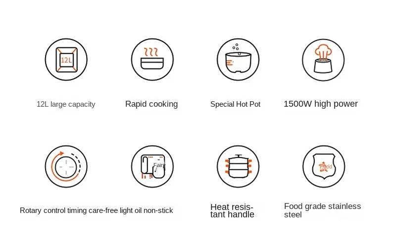Description Picture 4 of itemHousehold Electric Steamer for Food Steamer Multi-functional Three-layer Stainless Steel Large-capacity Vegetable Steam Cooker