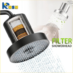 High Pressure Shower Head with 15 Level Filter Removes Chlorine Heavy Metals Filtered Shower Head Set for Home Bathroom