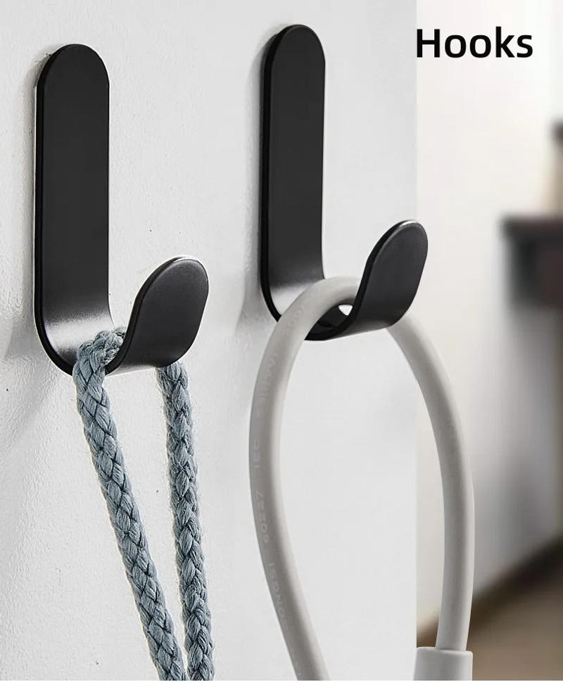 Description Picture 3 of itemMulti-purpose Wall Organizer Hook Behind-door Key Cloth Hanger Hook Bathroom Robe Towel Holder Rack Kitchen Hardware Shelf Hook