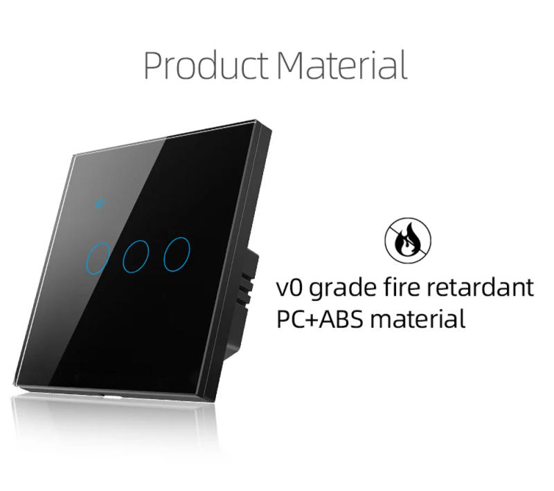 Description Picture 5 of itemSmart Switch EU WiFi Smartlife Neutral Wire/No Neutral Wire Touch Light Switch 220V Works With Alexa Google Home 1/2/3/4 Gang