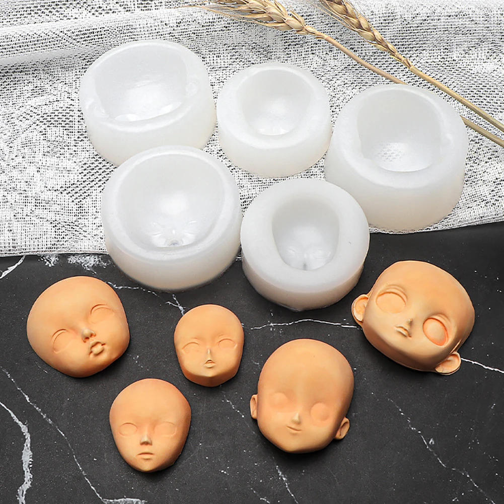 Description Picture 5 of itemDolls Face Silicone Mold Fondant Molds DIY Cake Decorating Tools Sugarcrafts Clay Chocolate Gumpaste Molds Baking Tools