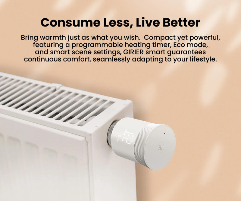 Description Picture 2 of itemGIRIER Tuya Smart Radiator Thermostat, ZigBee Thermostatic Radiator Valve, Mini TRV for Heating, Works with Alexa Google Home
