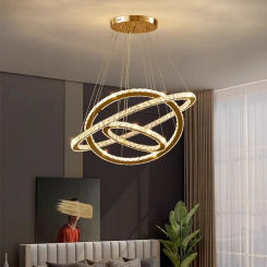Modern Home Decoration Crystal Chandelier, Stair Pendant Lamp, Living Room Pendant Lights, Interior Lighting