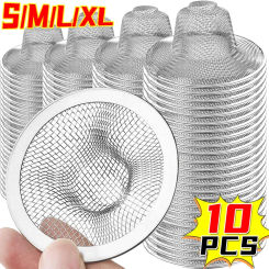 10 Stainless Steel Sink Filter Kitchen Bathroom Floor Drain Mesh Filters Drain Basket Waste Screen Hole Trap Strainer Stopper