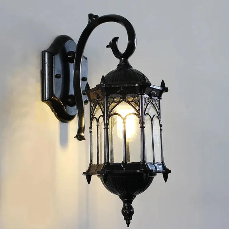 Description Picture 6 of itemArt Wall Lamp Home Decor Courtyard Lamps Aluminum Retro Wall Lights Outdoor Garden Waterproof Lighting 85-265V DC Wiring