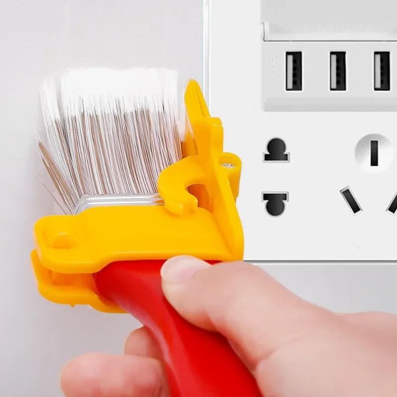 Description Picture 6 of item3/1PCS Painting Wall Brush Corner Interior Concealed Edge Trimming Color Separation Paint Brush Edger Handle Tool Art Supplies