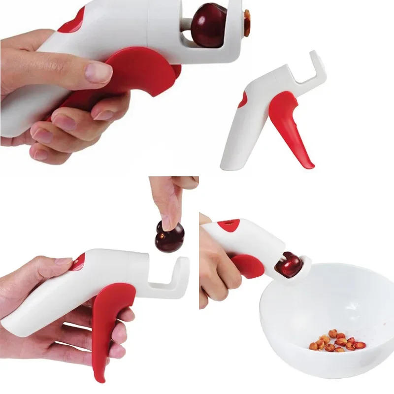 Description Picture 3 of item1pcs Novelty Cherry Pitter Remover Machine New Fruit Nuclear Corer Kitchen Tools Kitchen Gadgets Fruit Corer Separator