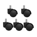 5PCS Universal Mute Caster 50KG Wheel 2" Replacement Office Chair Swivel Rollers 360 Degree Wheels Furniture Hardware