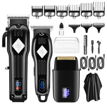 2023 NEW Resuxi 973 3 in 1 Professional Electric Hair Clipper Shaver Set Hair Trimmer Men's Electric Shaver Hair Cutting Machine