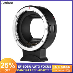 Andoer EF-EOSR AF Camera Lens Adapter Ring IS Image Stabilization for Canon EF EF-S Lens to Canon EOS R RF Mount Full Frame Cam