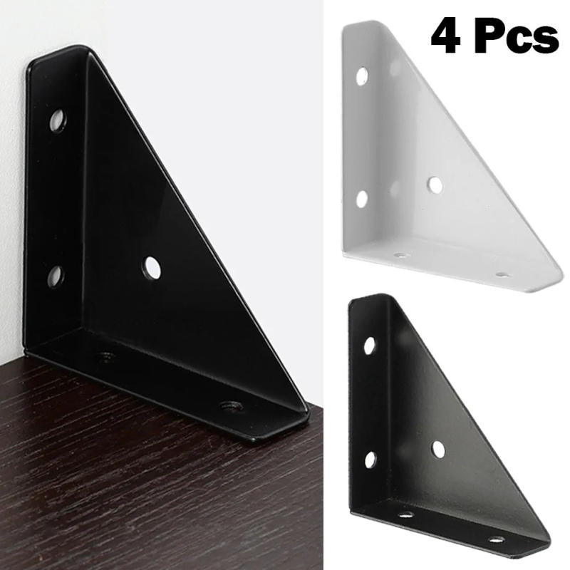 Description Picture 2 of item4PCS Heavy Iron Angle Corner Brackets Protector 1.5mm Right Angle Corner Stand Tools Corner Brackets Black/White Heavy Protector
