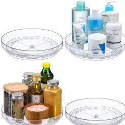 Rotating Storage Box Kitchen Condiment Tray Desktop Cosmetics Perfume Skin Care Products Storage Rack Storage Box Storage Rack
