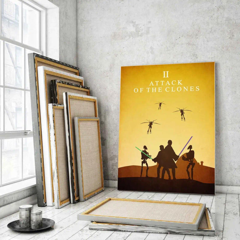 Description Picture 5 of itemMinimalist Classic Movie Poster New Hope Rise Vintage Film Star Wall Art Picture Print Canvas Painting Room Home Decor Cuadros