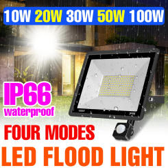 LED Floodight Outdoor Spotlight Waterproof PIR Motion Sensor Reflector Street Lamp Garden Exterior Lighting 10W 20W 30W 50W 100W
