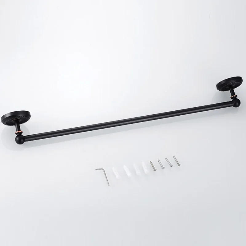 Description Picture 5 of itemBlack Brass Wall Mounted Bathroom Single Towel Shelf Rack Holder Bath Towel Hanger Bar Towel Rail Bathroom Accessories
