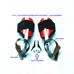 Aluminum Type Long And Short Gaffs Tree Climbing Spikes Accessories Tips Wooden Pole Climber