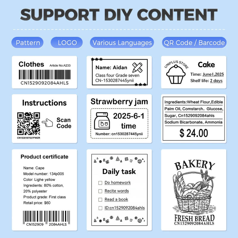 Description Picture 5 of itemPortable Mini Printer Marklife X2 Bluetooth Self Adhesive Sticker Labeller Marklife P50 Inkless Label Printer or 1PK Label Roll