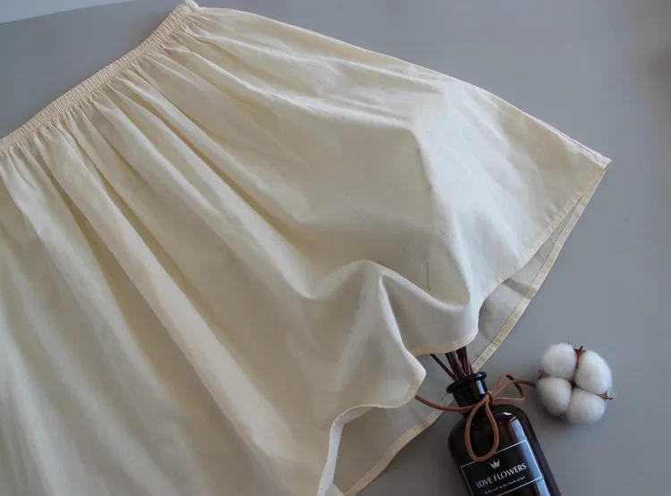 Description Picture 4 of itemCotton lining skirt anti stati transparent half length underskirt for dress bottom safety skirt Hanfu petticoat thin half slip