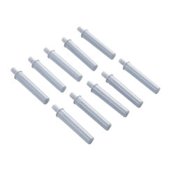 Buffers Dampers Drawer Damper System Damper White 10pcs ABS Plastic Cabinet Door Stop Cabinet Hinges Cupboard Push To Open