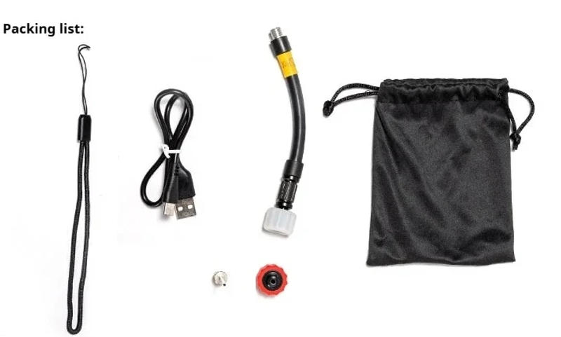 Description Picture 6 of itemOFFBONDAGE Mini Electric Air Pump Portable Bicycle Cordless FV AV Inflator Presta Schrader Valve Outdoor Road MTB Bike Aluminum