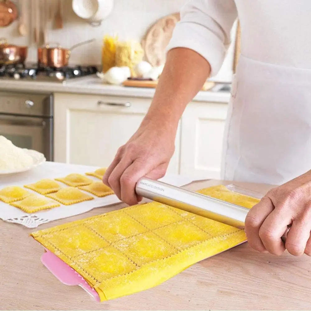 Description Picture 2 of itemKitchen Tools 10 with Tortellini Molds Ravioli Cutter Aluminum Shape Dumplings Mould Dough Press DIY Tools for Making Pastry