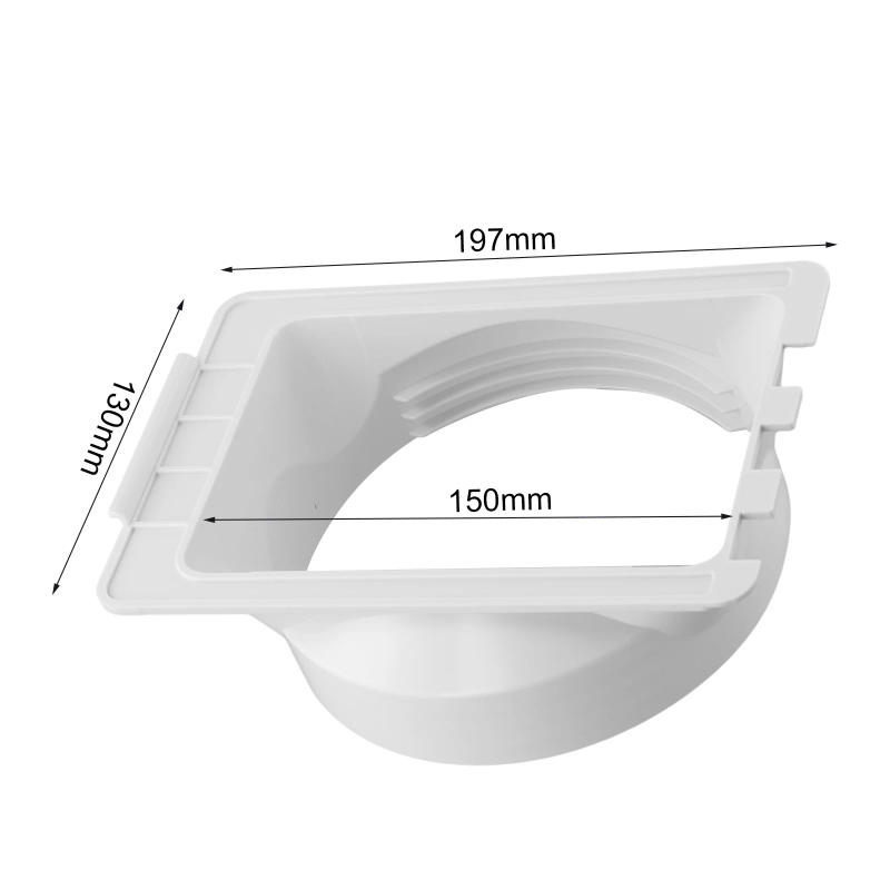 Description Picture 4 of item15cm Portable Exhaust Pipe Connector Duct Adapter Mobile Home Air Conditioner Accessoy Window Adaptor