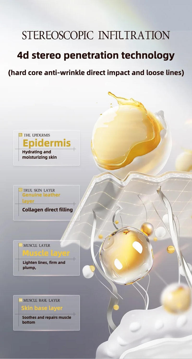 Description Picture 5 of itemHigh end Anti- Wrinkle Face Skin care Serum Fade Fine Lines Facial Moisturizing brightning Anti Aging Firming Skin Care Essence