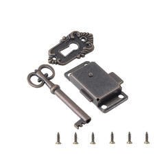 Antique for Latch Hasp Vintage Iron Drawer Lock for