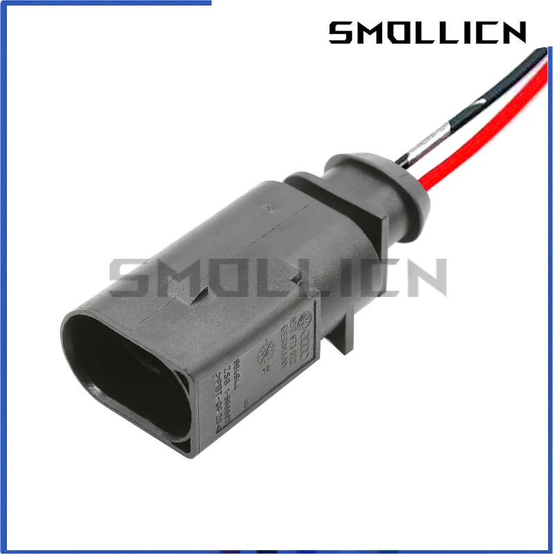 Description Picture 4 of item1 Set 2 Pin 1.5 Car Waterproof Wiring Harness Socket Electrical Horn Plug 1J0973802 1J0973702 8D0973822 For VW Audi