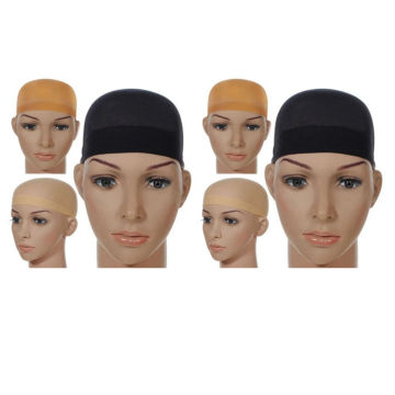 Deluxe Wig Cap Hair Net for Weave 4 Pieces Hair Wig Nets Mesh Wig Cap for Making Wigs Free Size(Black)