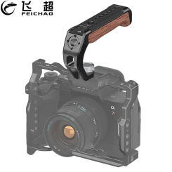 Camera Top Handle Handgrip with 3/8 Arri Locating Hole Cold Shoe Mount for Monitor Mic for Nikon Canon Sony DSLR Camera Cage Rig