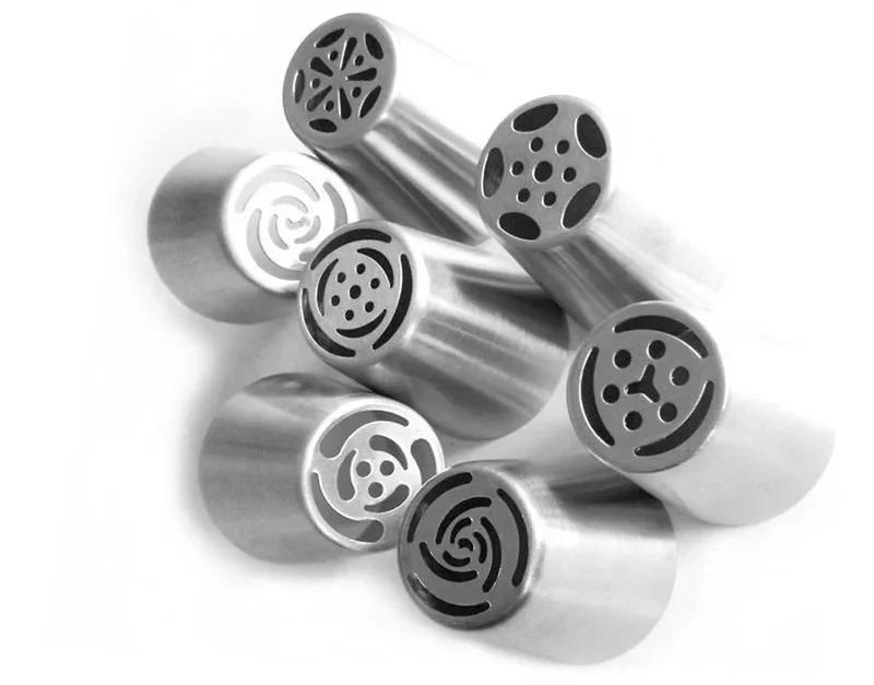 Description Picture 6 of item7pcs/lot Stainless Steel Russian Tulip Icing Piping Nozzle Cake Decoration Cream Tips DIY Cake Bakeware Tool Rose Flower LB 373