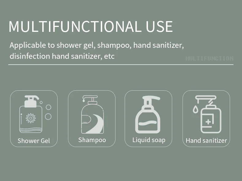 Description Picture 4 of itemManual Soap Dispenser Wall Mounted Bathroom Soap Dispenser Washing Hand Sanitizer Family Hotel Shower Gel Bathroom Tool