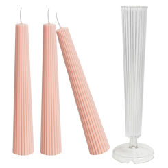 DIY Handmade Long Pole Candle Mold Square Triangle Cylindrical Long Strip Candles Making Kit Pc Acrylic Plastic Molds
