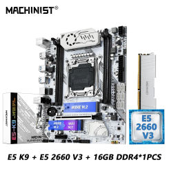 MACHINIST X99 K9 Motherboard Combo Xeon E5 2660 V3 CPU LGA 2011-3 DDR4 16GB RAM 2400MHz NVME M.2 Four Channel USB3.0