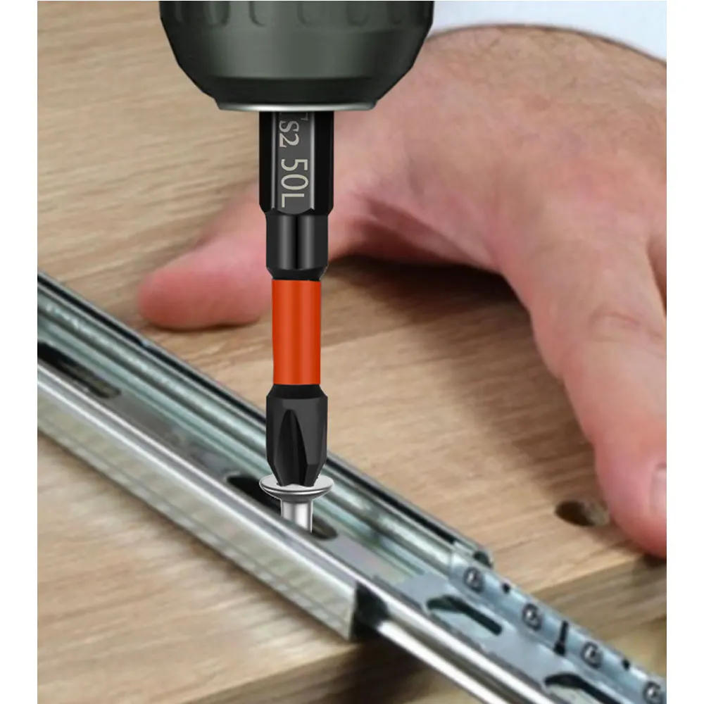 Description Picture 4 of itemBinoax 5/6Pcs PH2 Magnetic Cross Bit Set Phillips Impact Batch Head Hardness Screwdriver Bit Screw Driver Hand Tools