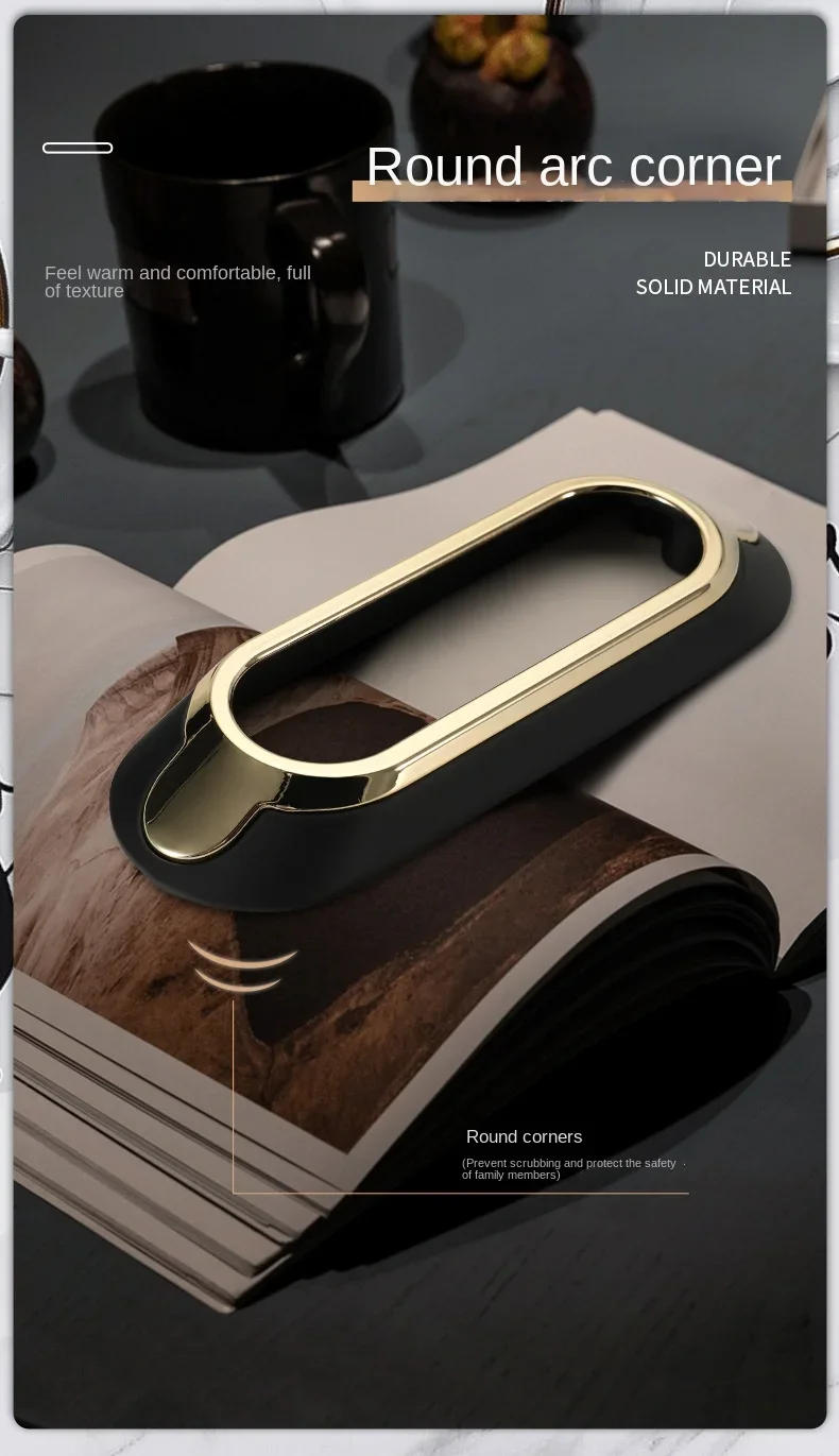 Description Picture 5 of itemHandles Drawer Cabinet Furniture Kitchen Handles for Cabinet Knob Door Drawer Furniture Kitchen Knob Black/White+Gold Hardware