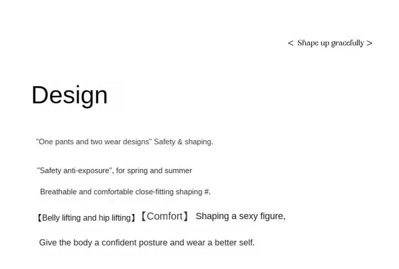 Description Picture 4 of item3PCS/set Safety Pants High Waist Women's Shorts Under The Skirt Ice Silk Seamless Panties Breathable Boxer Shorts Hip Lift Pants