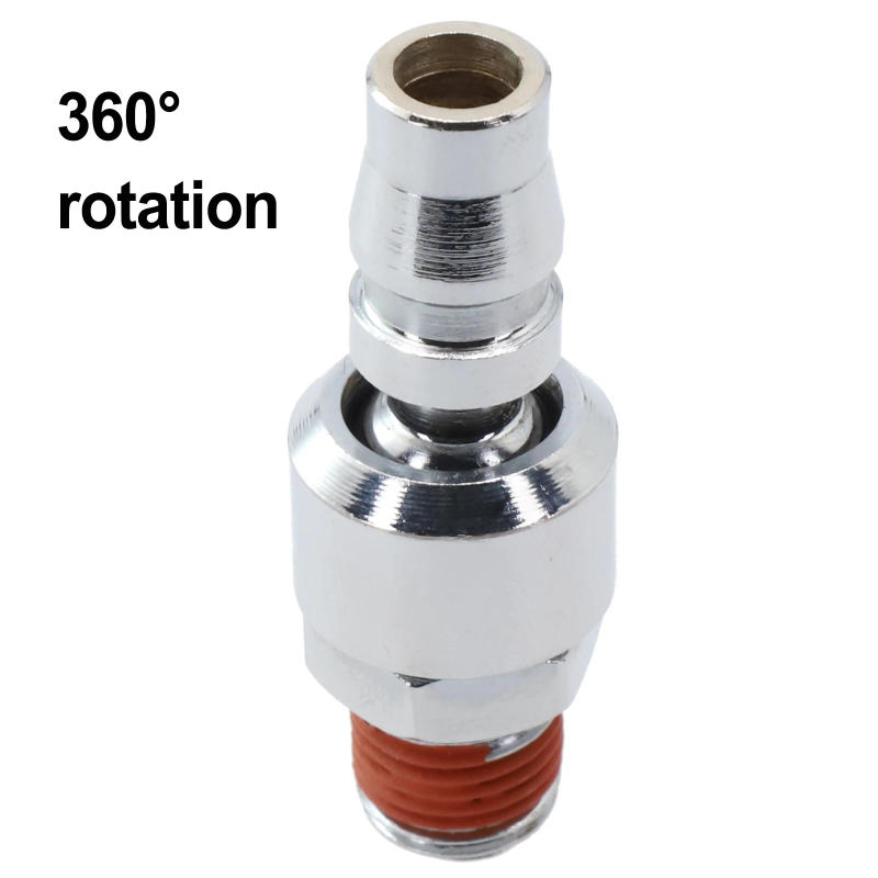 Description Picture 4 of item1/4 Inch Pneumatic Universal Quick Joint 20PM Air Compressor 360 Degree Rotary For Air Hose Fittings Quick Release Coupling