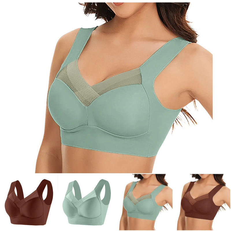 Description Picture 6 of itemSexy Seamless Lace Underwear Bra For Women Gym Fitness Exercise Top Bra Plus Size Bralette Push Up Cap Brasier Without Underwire