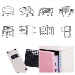 100PCS Self Adhesive Buffer Pads Silicone Door Stopper Cabinet Bumpers Wall Protector Furniture Refrigerator Anti-crash Pad