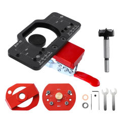 Cabinet Hinge Jig Kit Hole Opener Tool 35Mm For Face Frame Cabinet Cupboard Door Hinges