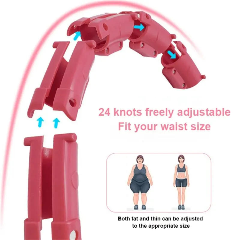 Description Picture 5 of itemWeighted Sports Circle Hoops for Adults Weight Loss Plus Size for Adults Smart Exercise 2 in 1 Adjustable with Detachable Knots