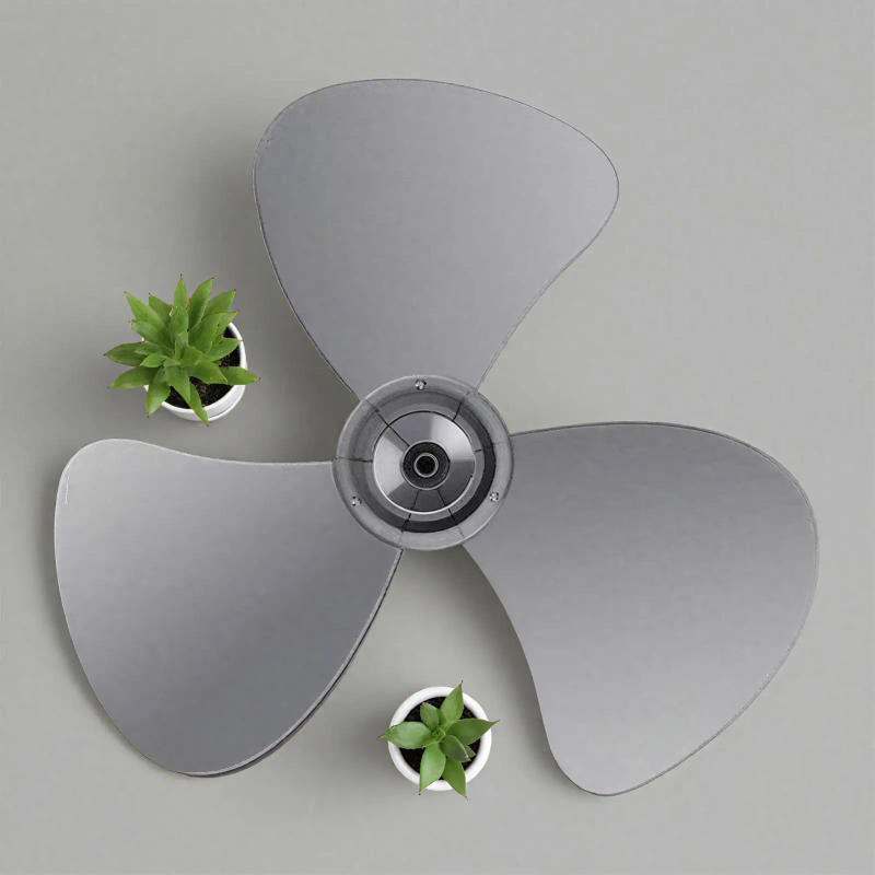 Description Picture 4 of itemPlastic Fan Blade Three Leaves With Nut Cover For Standing Pedestal Fan Three Leaf Accessories Electric Fan Blades fan parts