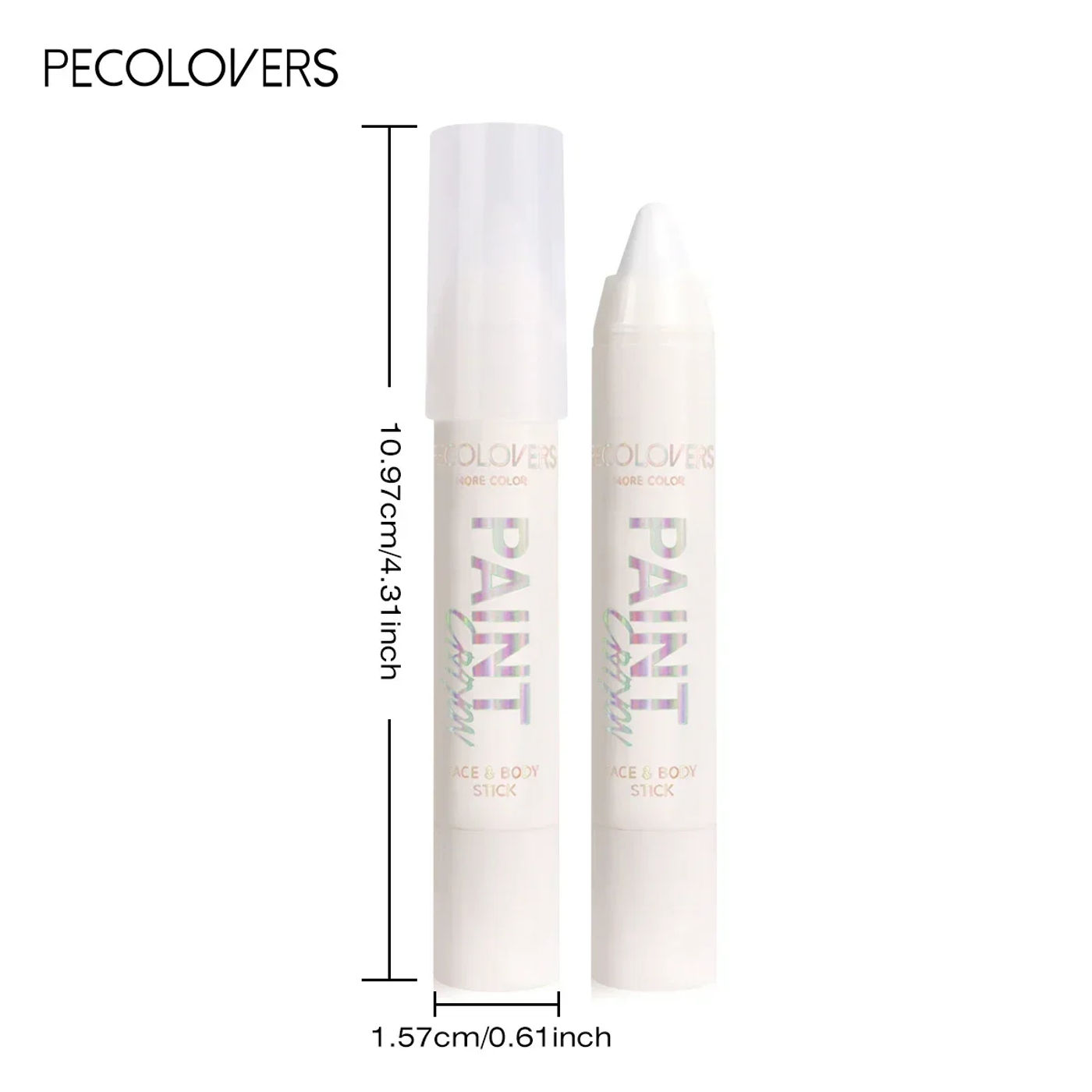Description Picture 2 of item1PC Colorful Facial and Body Paint Sticks - Waterproof, Gentle Texture, Long-lasting, Suitable for Party, Ideal for Women's Gift