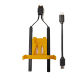 orange With cable
