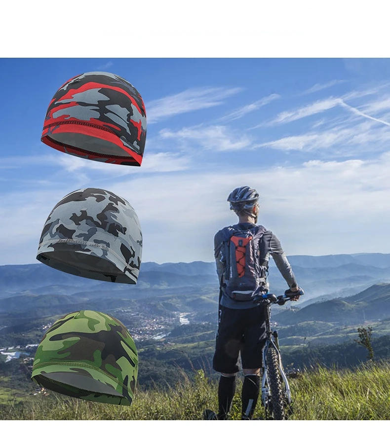 Description Picture 5 of itemSkull Caps Motorcycle Bicycle Helmet Liner Sweat Wicking Cap Breathable Sports Hat Running Beanie Cap Cycling Caps for Men Women